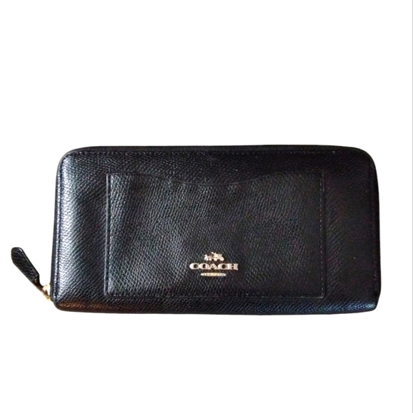 Coach Handbags - Coach Black Leather Wallet